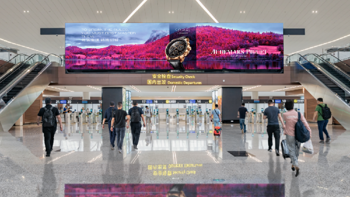 成都双流天府机场数码LED广告